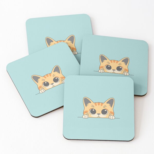 Item preview, ​Cute Peeking Orange Tabby Cat designed and sold by bbuble.