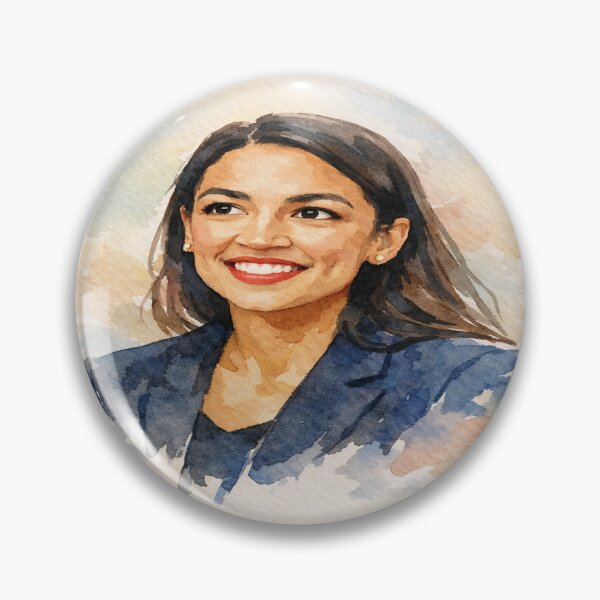 Item preview, Alexandria Ocasio Cortez AOC Portrait designed and sold by Owcomm.
