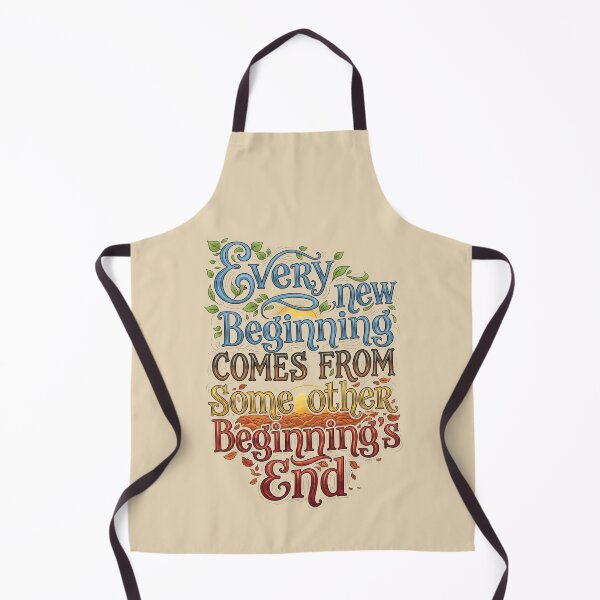 Item preview, Every New Beginning Lettering Art Quote | Inspiration and Vibrant Typography designed and sold by sing-it-out.