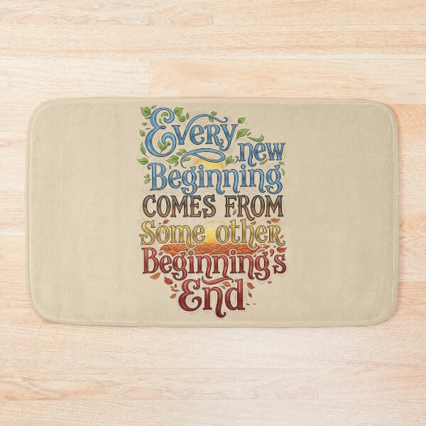 Item preview, Every New Beginning Lettering Art Quote | Inspiration and Vibrant Typography designed and sold by sing-it-out.