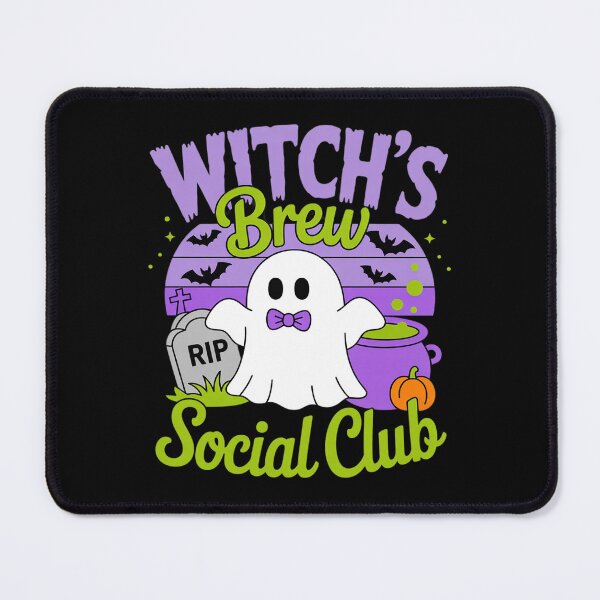 Item preview, Witch’s Brew Social Club Funny Halloween Little Ghost Drink designed and sold by genkihikki.