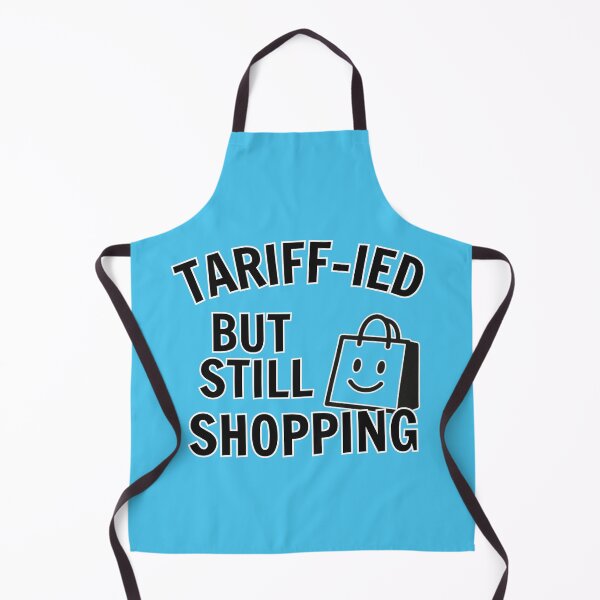 Item preview, TARIFF-IED But Still Shopping Pin | Funny Economic Pun Design | Sarcastic Shopper Humor Gift designed and sold by Printiza_Land.