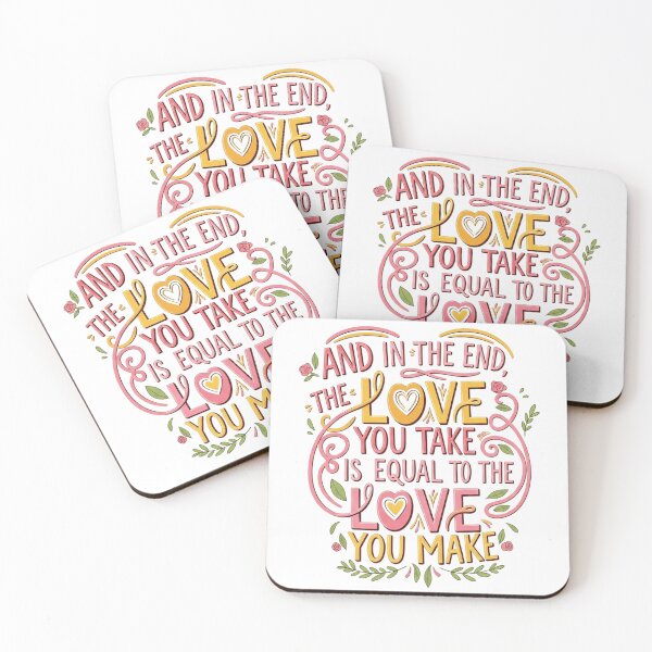 Item preview, Inspirational Quote: The Love You Give Is Equal to the Love You Receive - Vintage Floral Lettering designed and sold by sing-it-out.