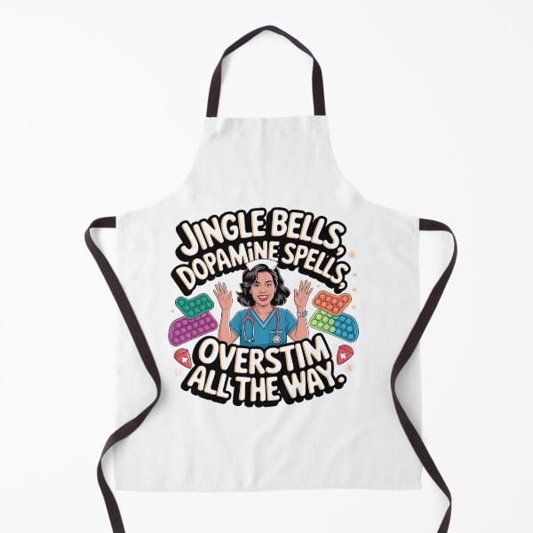 Item preview, Jingle Bells, Dopamine Spells, Overstim All the Way – Neurodivergent Nurse Christmas designed and sold by CuteDesignables.