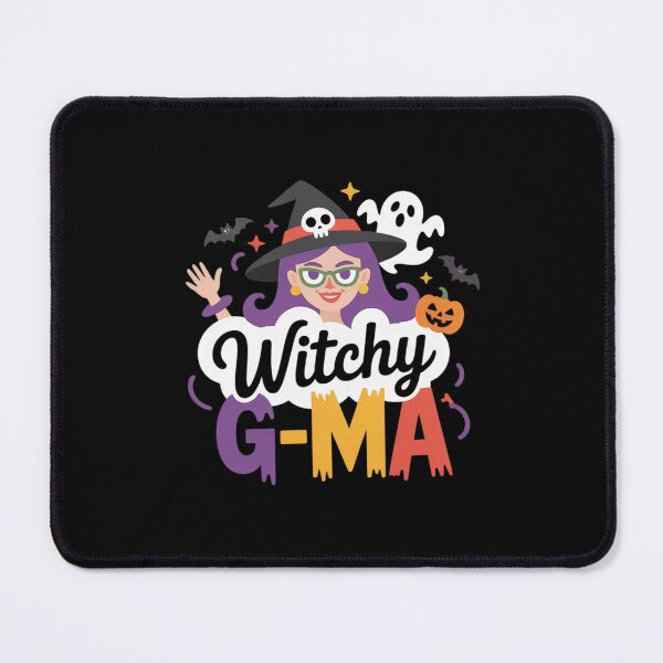 Item preview, Witchy G-Ma Messy Bun Halloween Skull Pumpkin Spooky Season designed and sold by genkihikki.