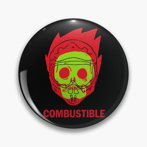 Item preview, Combustible Soul Heavy Metal Moto Skull designed and sold by RNASstuff.