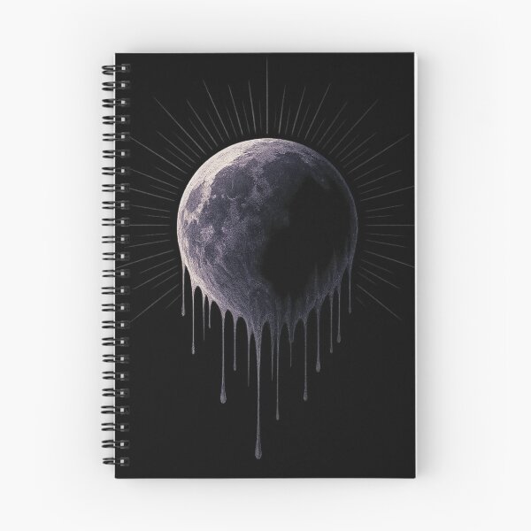 Item preview, Dripping Moon Eclipse – Gothic Lunar Celestial Art designed and sold by Mouraludia.