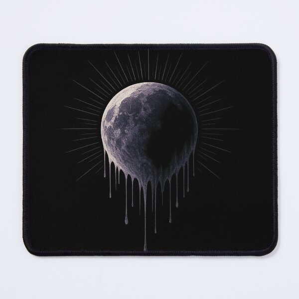 Item preview, Dripping Moon Eclipse – Gothic Lunar Celestial Art designed and sold by Mouraludia.