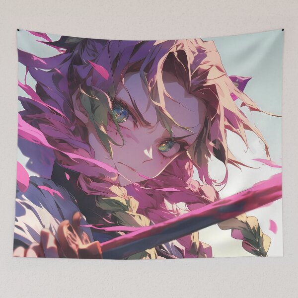 Item preview, Mitsuri Kanroji Demon Slayer Anime Girl Waifu Blossom Sword Beauty designed and sold by CarlosBender.