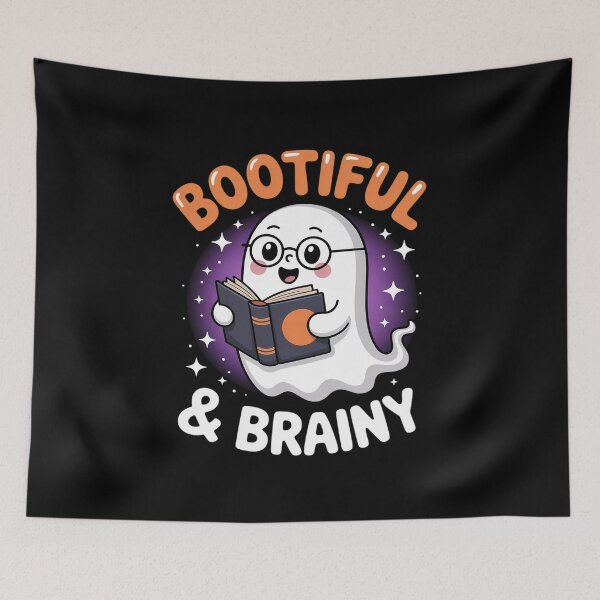 Item preview, Womens BOOtiful & Brainy Halloween Book Lover designed and sold by ProudForFunny.