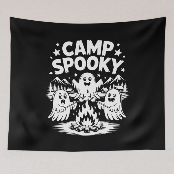 Item preview, Womens Camp Spooky Summerween Summer Halloween Cute Ghost designed and sold by ProudForFunny.