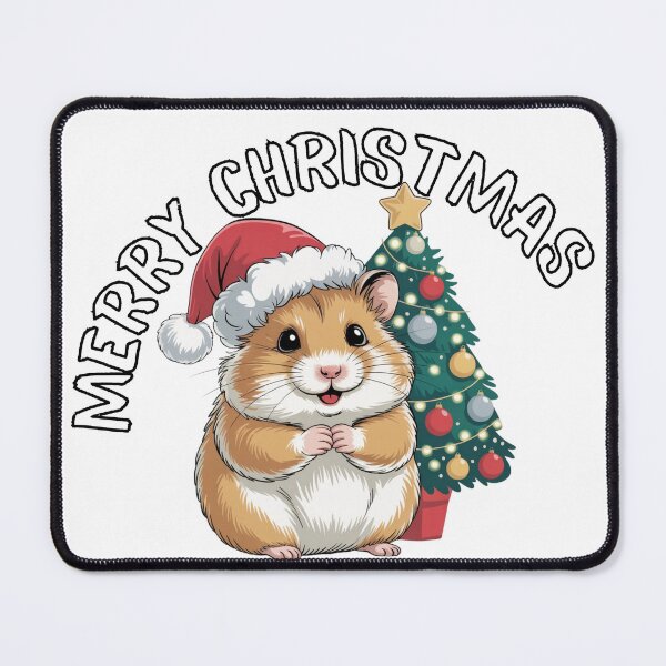 Item preview, Cute Santa Hamster With Christmas Hat designed and sold by kestey.