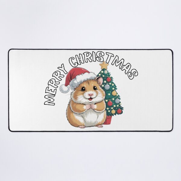 Item preview, Cute Santa Hamster With Christmas Hat designed and sold by kestey.