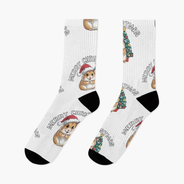 Item preview, Cute Santa Hamster With Christmas Hat designed and sold by kestey.