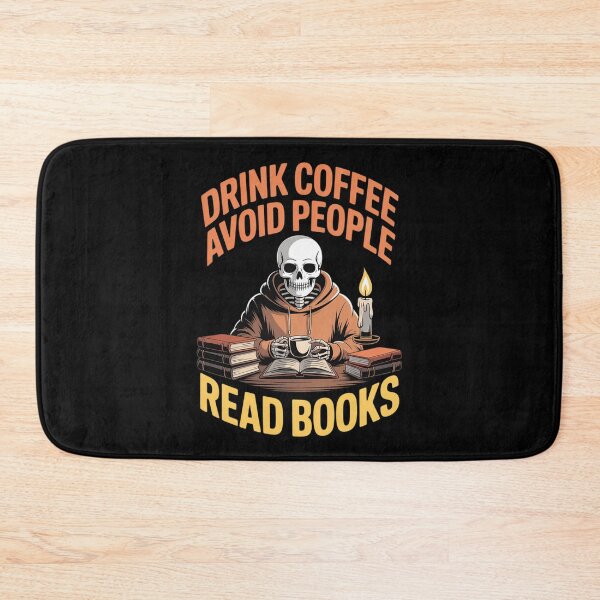 Item preview, Womens Drink Coffee Avoid People Read Books Skeleton Halloween designed and sold by ProudForFunny.