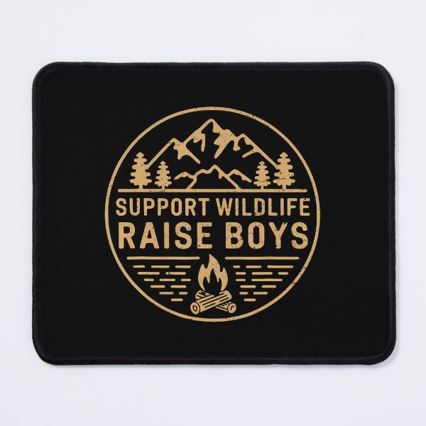 Item preview, Support Wildlife Raise Boys Camping Outdoor Camper Campfire designed and sold by kautderapsy.