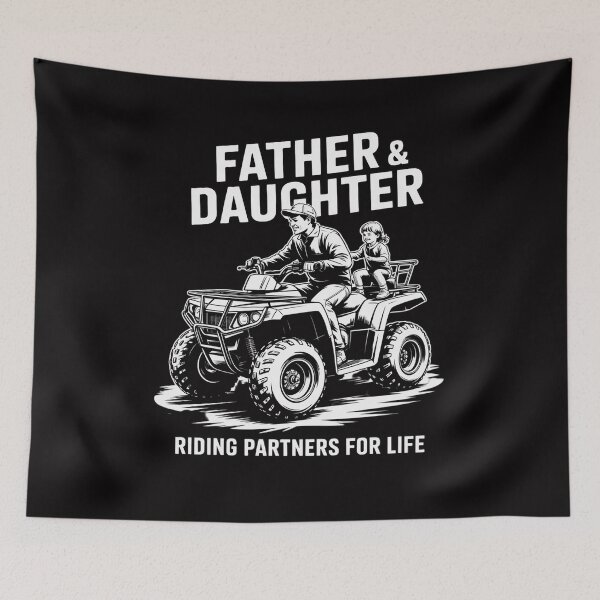 Item preview, Quad Bike - Father and Daughter Riding Partners ATV Girl designed and sold by sonlylya.