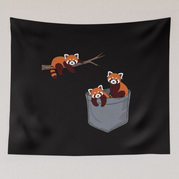 Item preview, Pocket Series Cute Red Panda Bear Playing designed and sold by sonlylya.