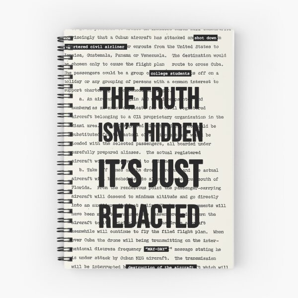 Item preview, The Truth Isn’t Hidden (Real) Redacted Document designed and sold by Bytewise Design Co..