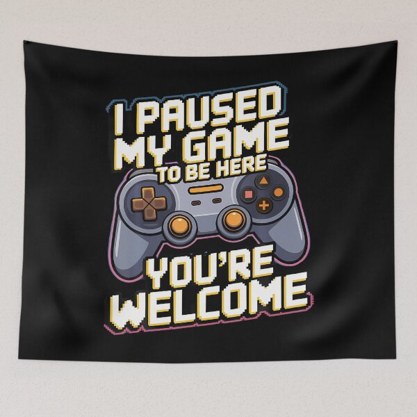Item preview, I Paused My Game To Be Here Funny Gamer designed and sold by hattazillsu.