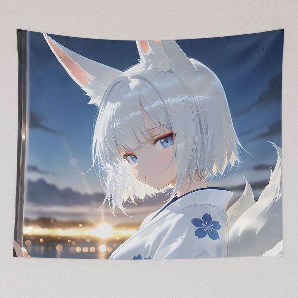 Item preview, Kaga Yukata Night Glow With City Lights Azur Lane Anime Girl designed and sold by CarlosBender.