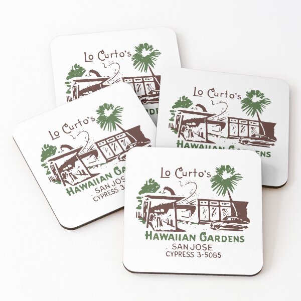 Item preview, Lo Curto’s Hawaiian Gardens – Vintage San Jose Tropical Venue Logo designed and sold by Yeaha.