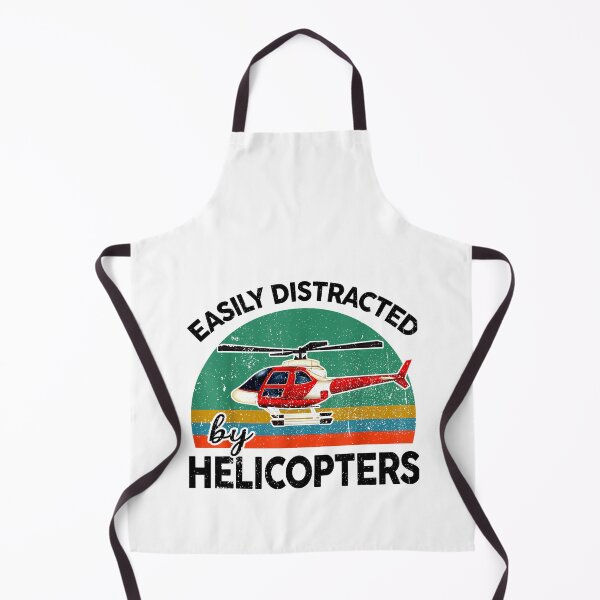 Item preview, Funny Easily Distracted By Helicopters Pilot Aviation Lover designed and sold by MerchDeviant.