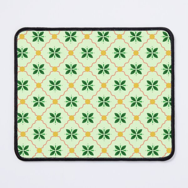 Item preview, Green botanical vintage tiles designed and sold by alanamaeart.