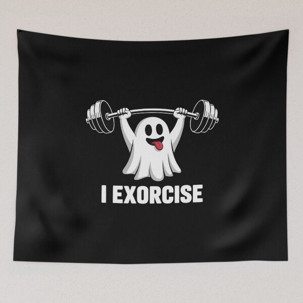 Item preview, Womens I Exorcise Ghost Halloween Gym Exercise Spooky Season designed and sold by ProudForFunny.