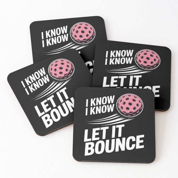 Item preview, Womens I Know Let It Bounce, Pickleball Novice Player - Pink designed and sold by ProudForFunny.