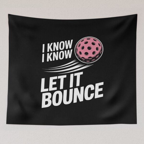 Item preview, Womens I Know Let It Bounce, Pickleball Novice Player - Pink designed and sold by ProudForFunny.