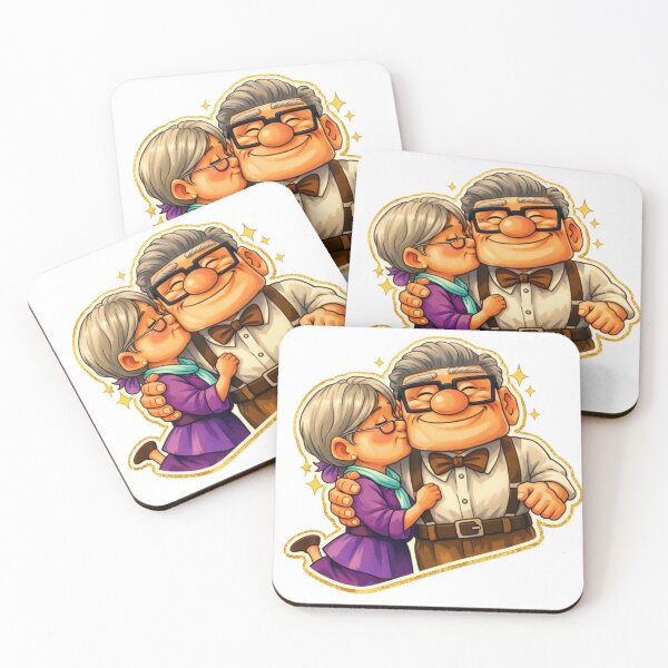 Item preview, Forever Love Elderly Couple Sticker | Cute Grandparent Love Illustration | Premium Romantic designed and sold by Gurjeetpixelart.