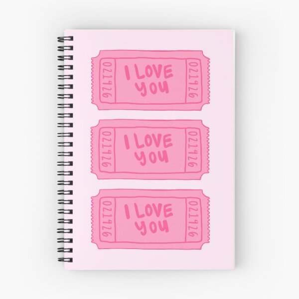 Item preview, Ticket stub admit one I love you pink designed and sold by abbybydesign.