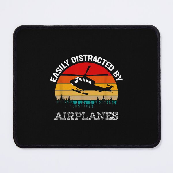 Item preview, Easily Distracted By Airplanes Helicopter designed and sold by MerchDeviant.