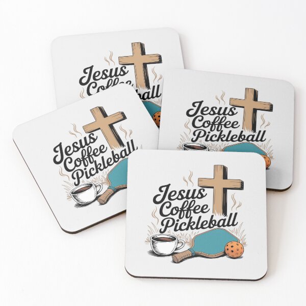Item preview, Womens Jesus Coffee Pickleball for Christian Men Women V-Neck designed and sold by ProudForFunny.