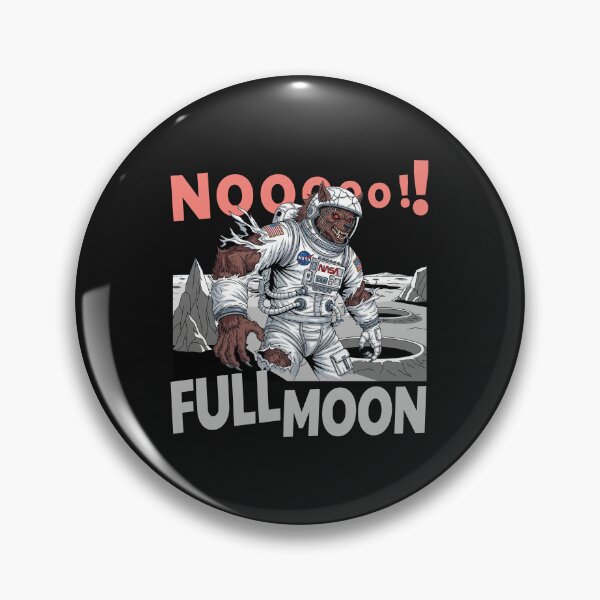 Item preview, Astronaut Werewolf Transformation NASA Full Moon Space Horror designed and sold by KiwiRider.