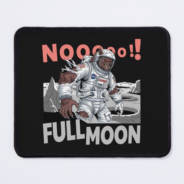 Item preview, Astronaut Werewolf Transformation NASA Full Moon Space Horror designed and sold by KiwiRider.