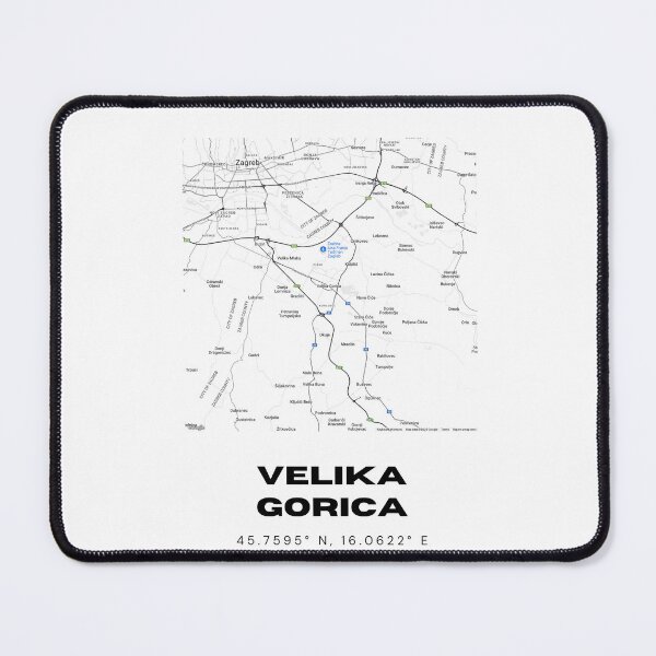 Item preview, Velika Gorica Croatia Map Print | Minimal City Line Art | Modern Decor designed and sold by RM-Journey.