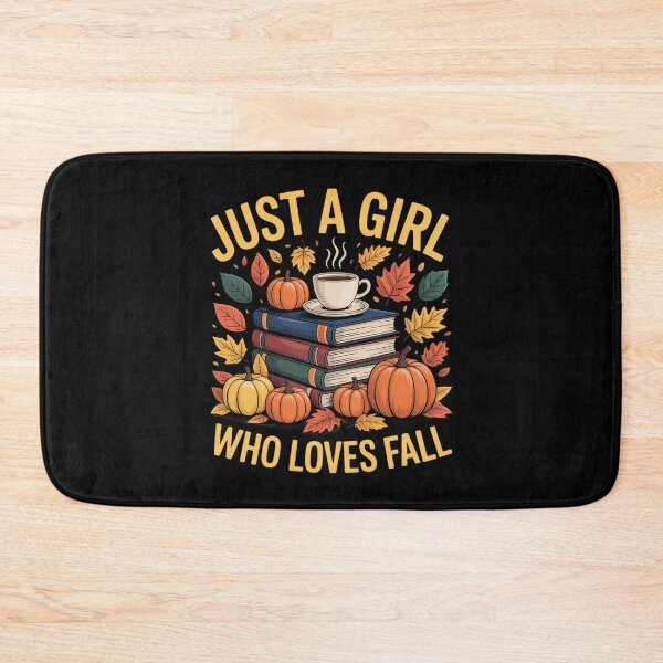 Item preview, Womens Just a Girl Who Loves Fall Autumn Vibes Books & Coffee designed and sold by ProudForFunny.