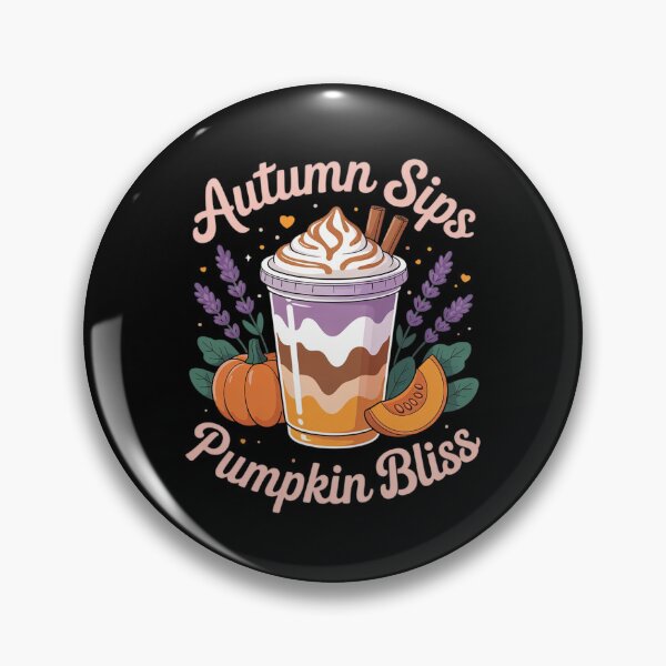 Item preview, Womens Lavender Pumpkin Latte Women Fall Spiced Floral Cozy Sip designed and sold by ProudForFunny.