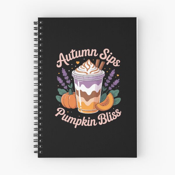 Item preview, Womens Lavender Pumpkin Latte Women Fall Spiced Floral Cozy Sip designed and sold by ProudForFunny.