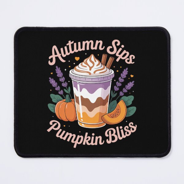 Item preview, Womens Lavender Pumpkin Latte Women Fall Spiced Floral Cozy Sip designed and sold by ProudForFunny.
