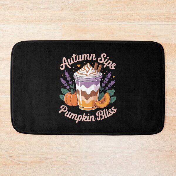 Item preview, Womens Lavender Pumpkin Latte Women Fall Spiced Floral Cozy Sip designed and sold by ProudForFunny.