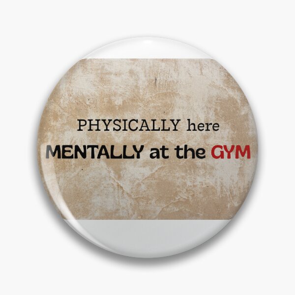 Item preview, Physically Here, Mentally at the Gym – Funny Fitness Humorous Quote Design designed and sold by Creative-Tribe.