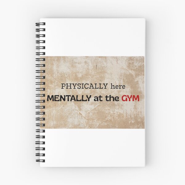 Item preview, Physically Here, Mentally at the Gym – Funny Fitness Humorous Quote Design designed and sold by Creative-Tribe.