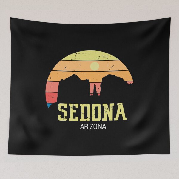 Artikelvorschau, Vintage-Souvenir: Sonnenuntergang in Sedona, Arizona – Retro-Motiv entworfen und verkauft von StiedemanAmelie.