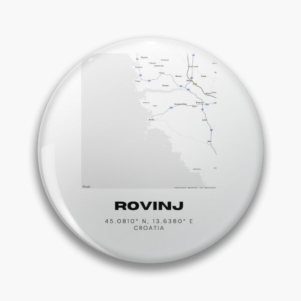 Item preview, Rovinj Croatia Map Print | Minimalist Coastal City Art | Travel Decor designed and sold by RM-Journey.