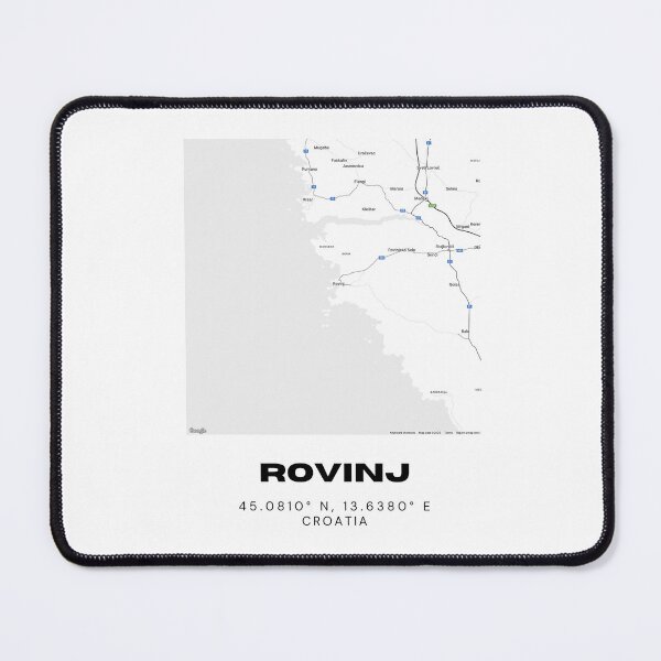 Item preview, Rovinj Croatia Map Print | Minimalist Coastal City Art | Travel Decor designed and sold by RM-Journey.