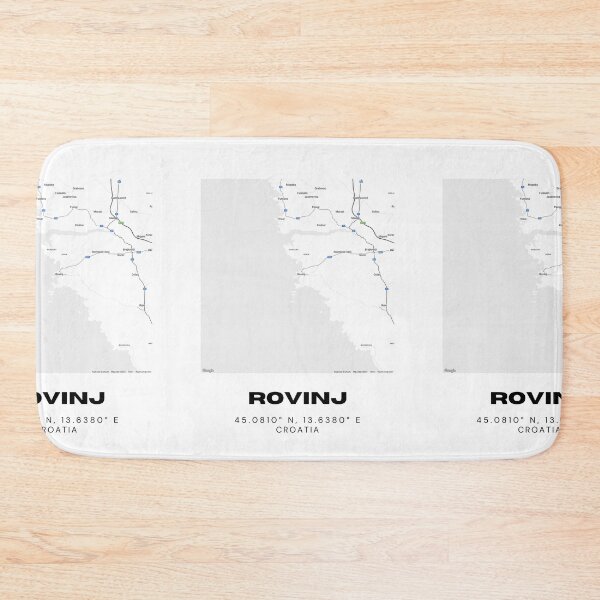Item preview, Rovinj Croatia Map Print | Minimalist Coastal City Art | Travel Decor designed and sold by RM-Journey.