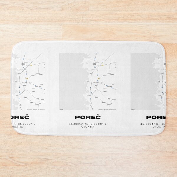 Item preview, Poreč Croatia Map Art | Minimal City Line Map | Coastal Travel Print designed and sold by RM-Journey.
